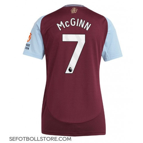 Aston Villa John McGinn #7 Replika Hemmatröja Dam 2024-25 Kortärmad